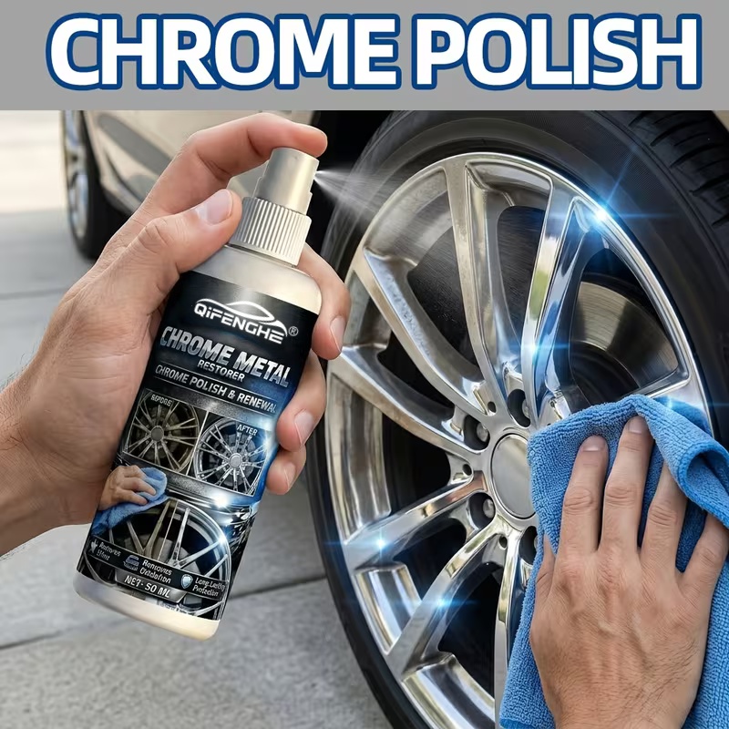 Metallic Spray Paint - Chrome Metal Polish & Renewal Spray