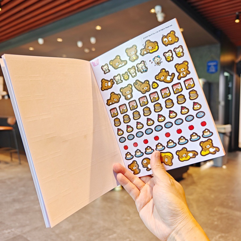 Kawaii Rilakkuma Sticker Book  - مراجعة Cosplay Prop Diy وسعره