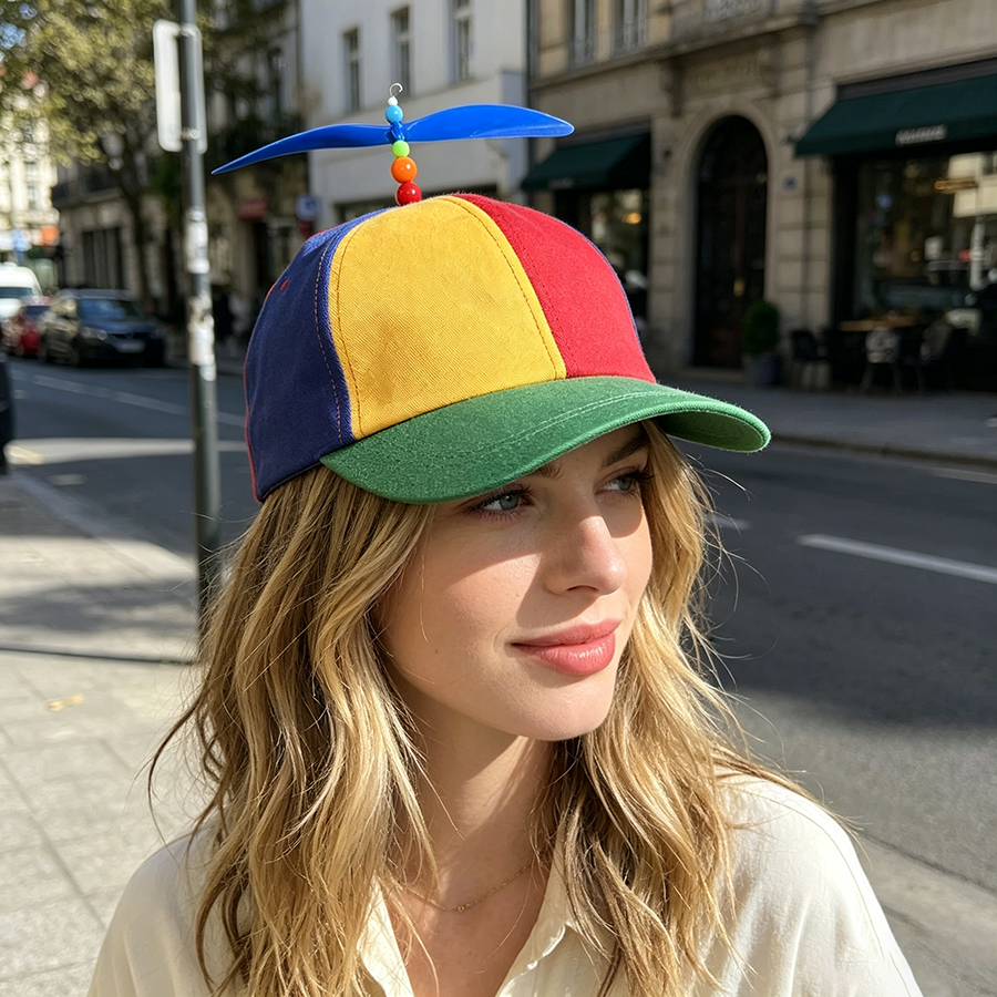 Funny Multicolor Propeller Hat - مراجعة Flamethrower Cosplay Prop وسعره