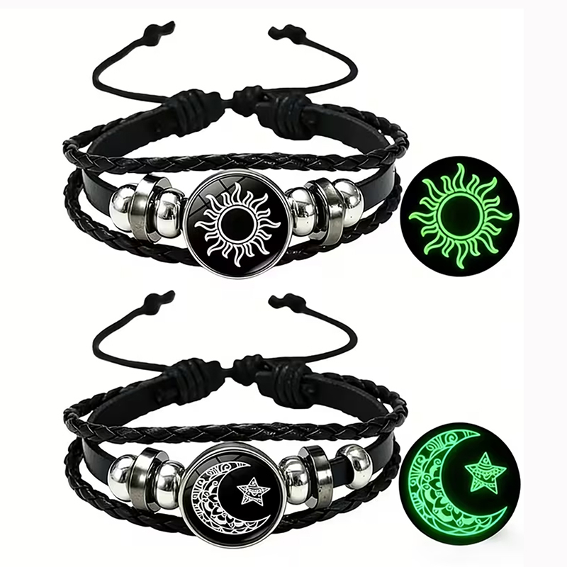 2Pcs Glow in the Dark Sun Moon - مراجعة Snap Fastener Set وسعره