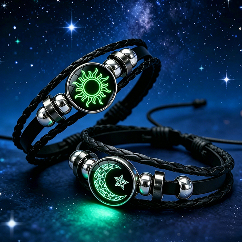 2Pcs Glow in the Dark Sun Moon - مراجعة Snap Fastener Set وسعره