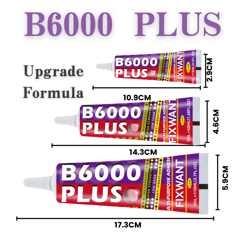 B6000 PLUS 15/50/110ML Clear C - مراجعة Contact Cement Glue وسعره