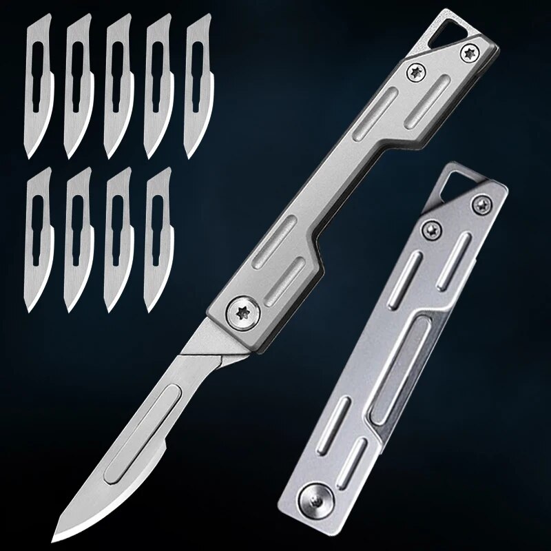 Folding Knife Stainless Steel  - مراجعة Craft Knife Set وسعره