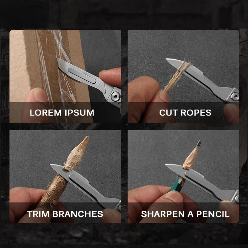 Folding Knife Stainless Steel  - مراجعة Craft Knife Set وسعره