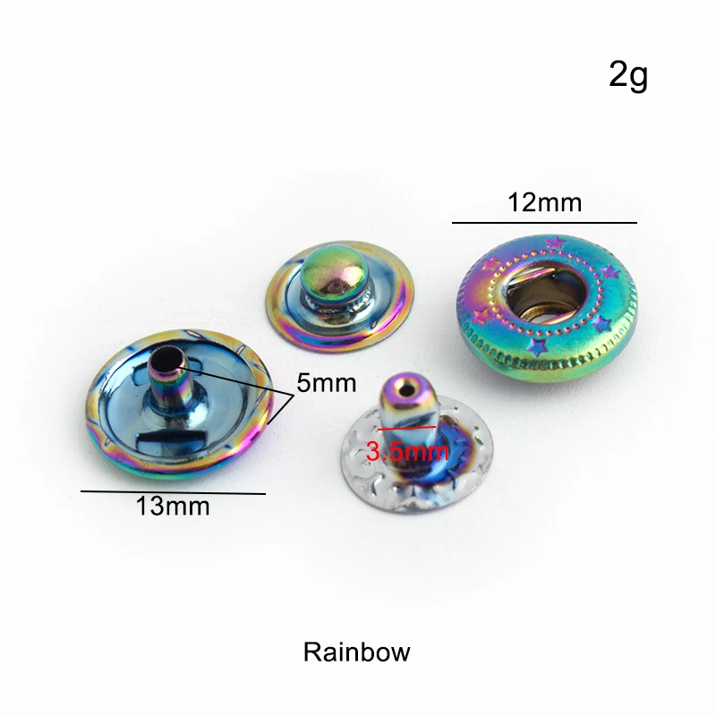 20-100 Sets Rainbow 12mm 10 Co - مراجعة Snap Fastener Set وسعره