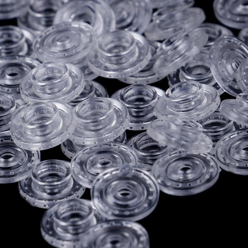 50 Set Clear KAM Resin Snap Bu - مراجعة Snap Fastener Set وسعره