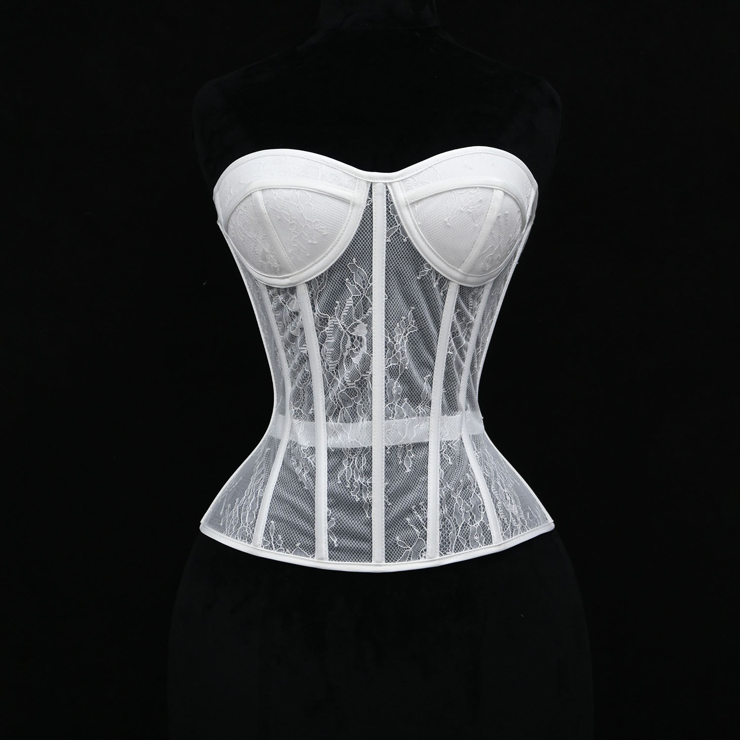 Steel Bone Korset Woman Hollow - مراجعة Boning Corset Steel وسعره