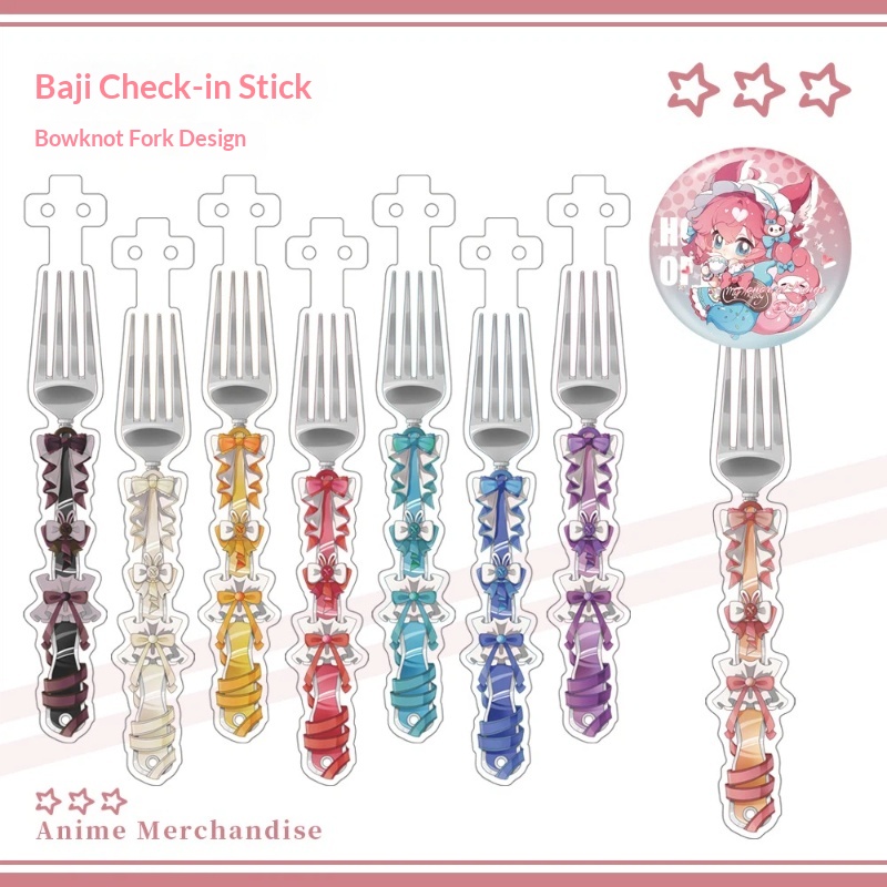 Anime Acrylic Bowknot Fork Sha - مراجعة Cosplay Prop Display وسعره