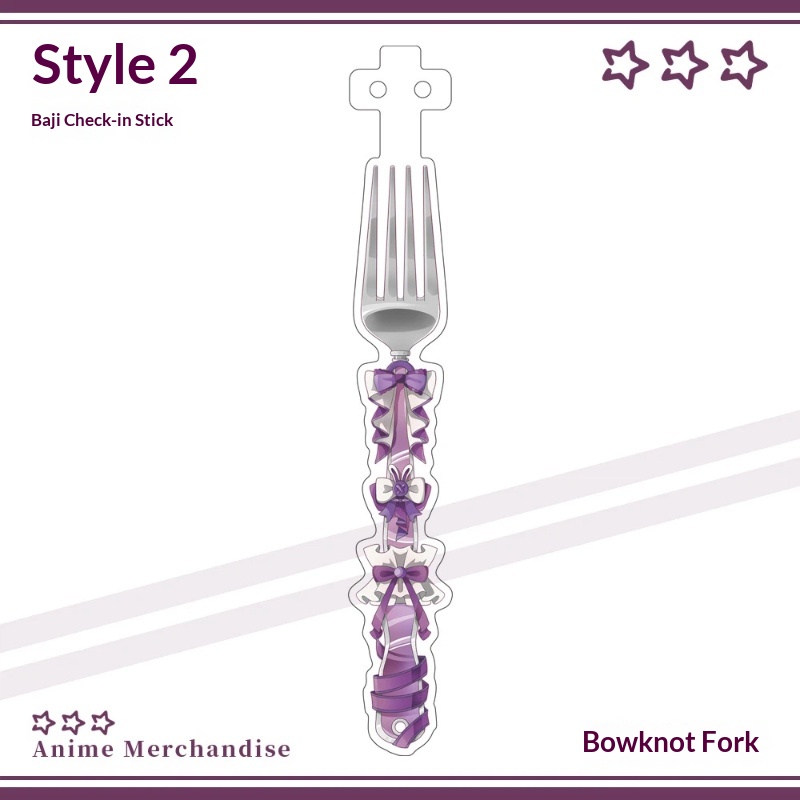 Anime Acrylic Bowknot Fork Sha - مراجعة Cosplay Prop Display وسعره