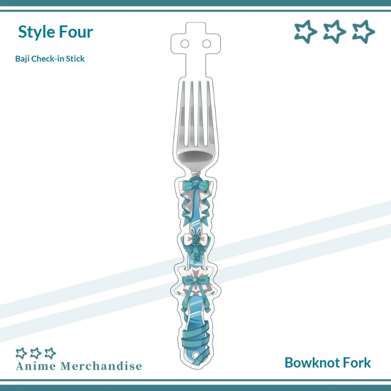 Anime Acrylic Bowknot Fork Sha - مراجعة Cosplay Prop Display وسعره