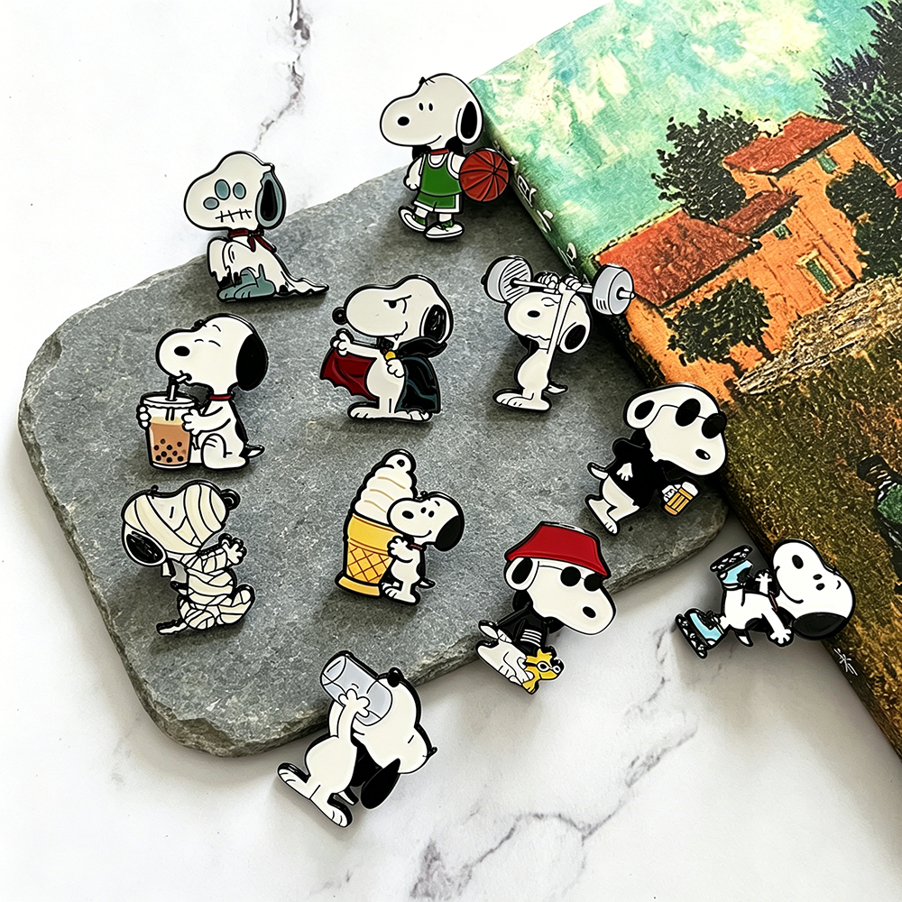 8/10/11pcs Puppy Dog Enamel Pi - مراجعة Cosplay Prop Bag وسعره