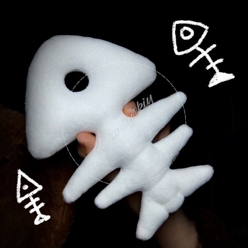 Plush Fishbone Keychain For Fu - مراجعة Fishbones Cosplay Prop وسعره