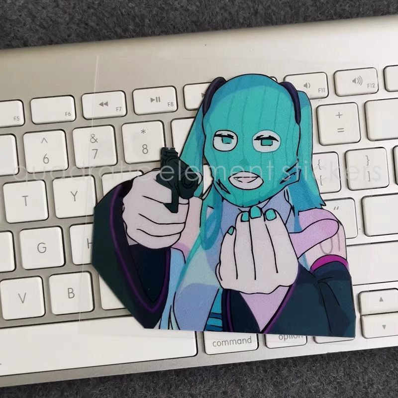 Miku Motorcycle Sticker Water  - مراجعة Cosplay Prop Diy وسعره