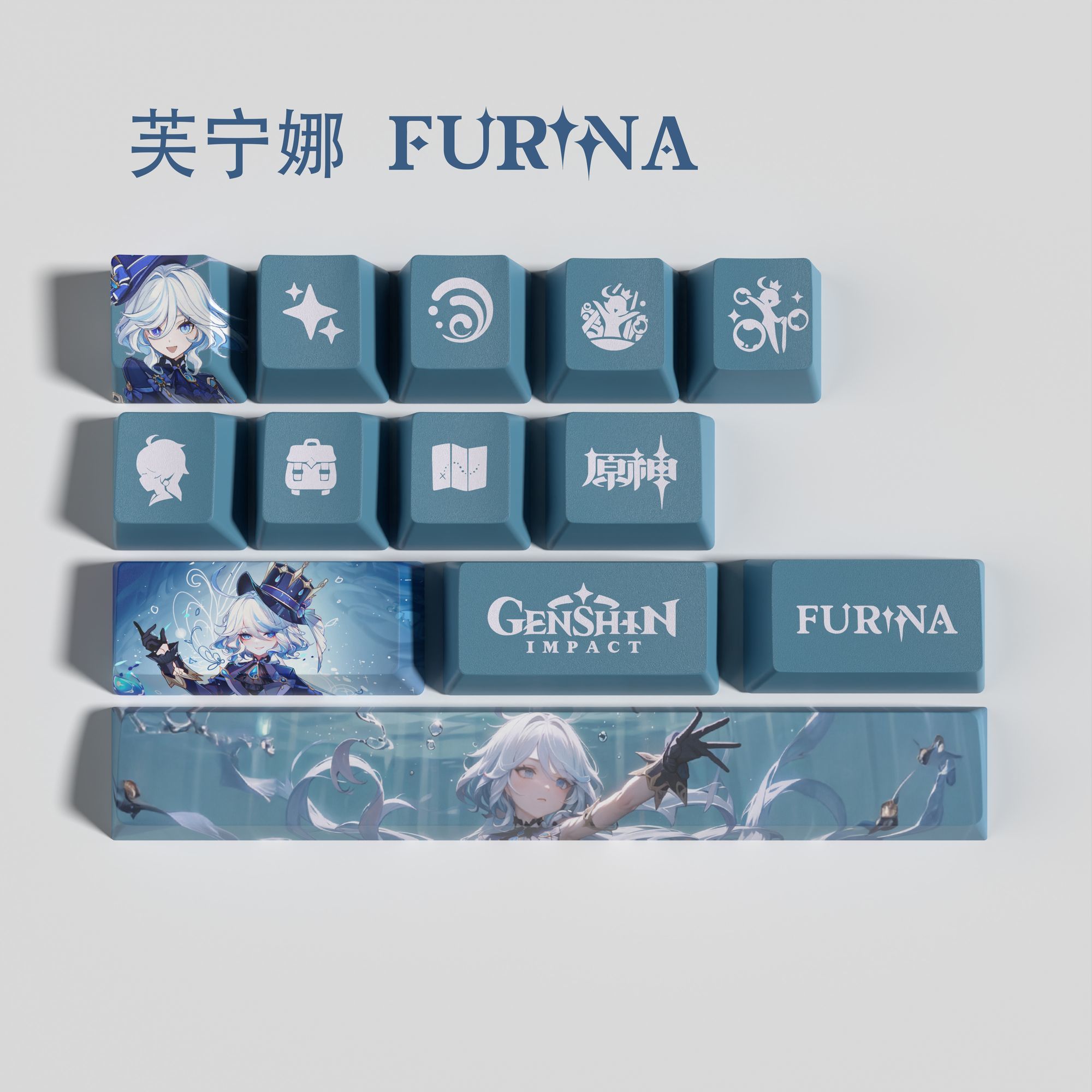 Genshin Impact Keycap New 13 K - مراجعة Cosplay Material For Prop وسعره