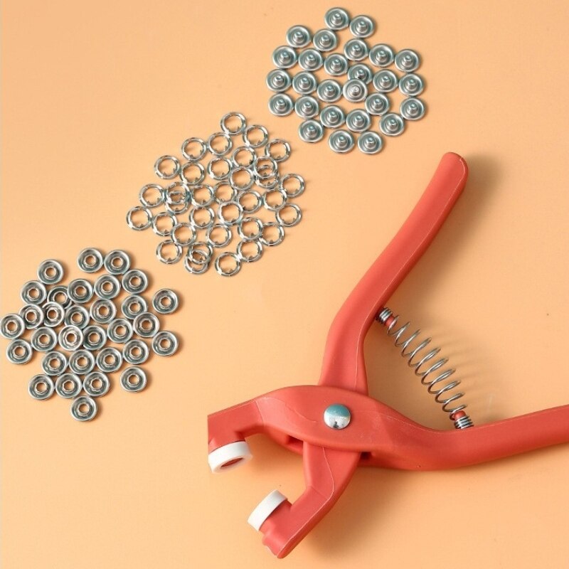 50 Sets 9.5MM Five Jaw Buckle  - مراجعة Snap Fastener Set وسعره