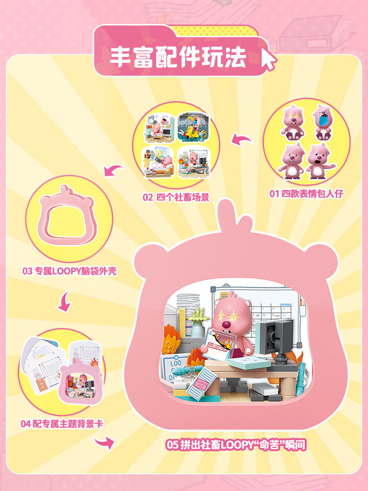 Keeppley 2026 New Loopy‌ Toy C - مراجعة Cosplay Prop Building وسعره
