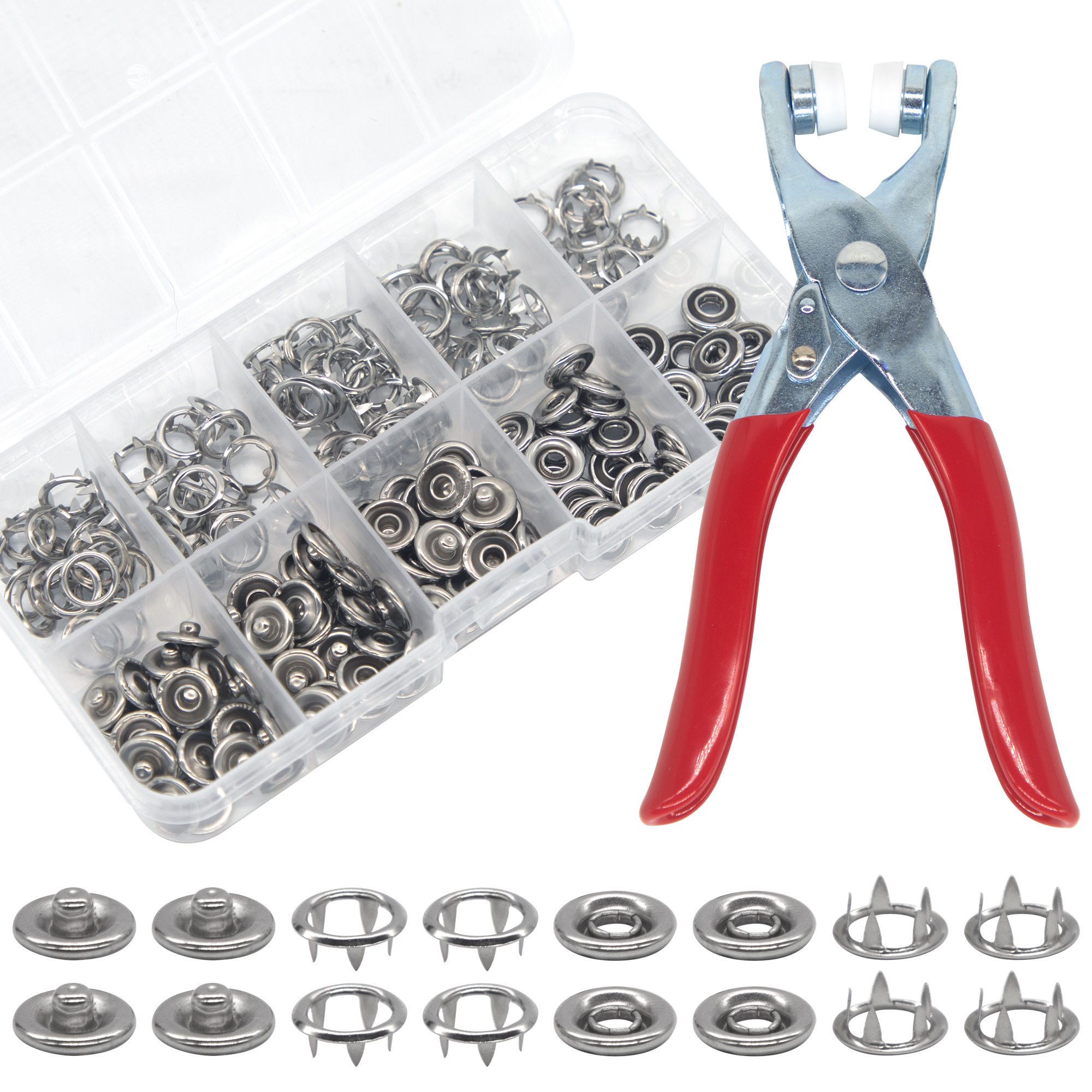50 Sets Snap Fasteners Kit Too - مراجعة Snap Fastener Set وسعره