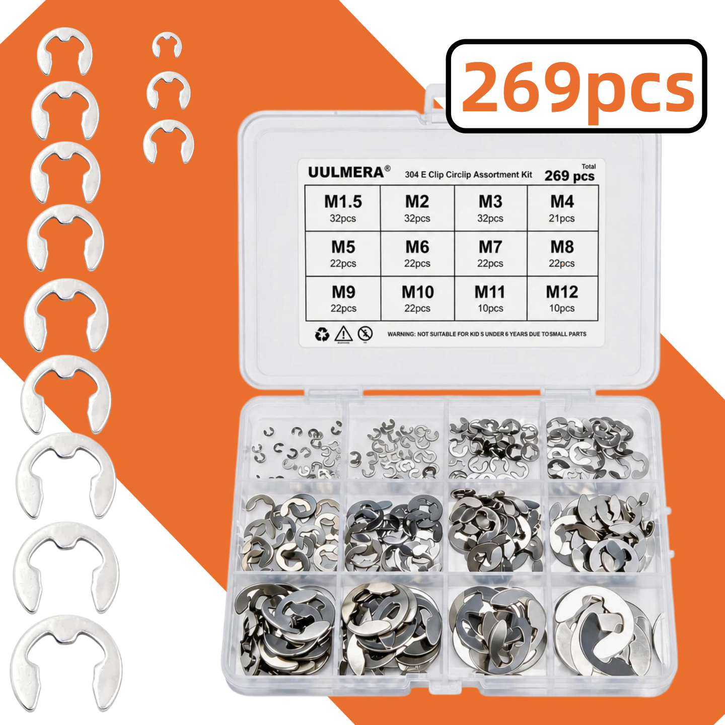 E-Clip Snap Ring Set 269/209/4 - مراجعة Snap Fastener Set وسعره