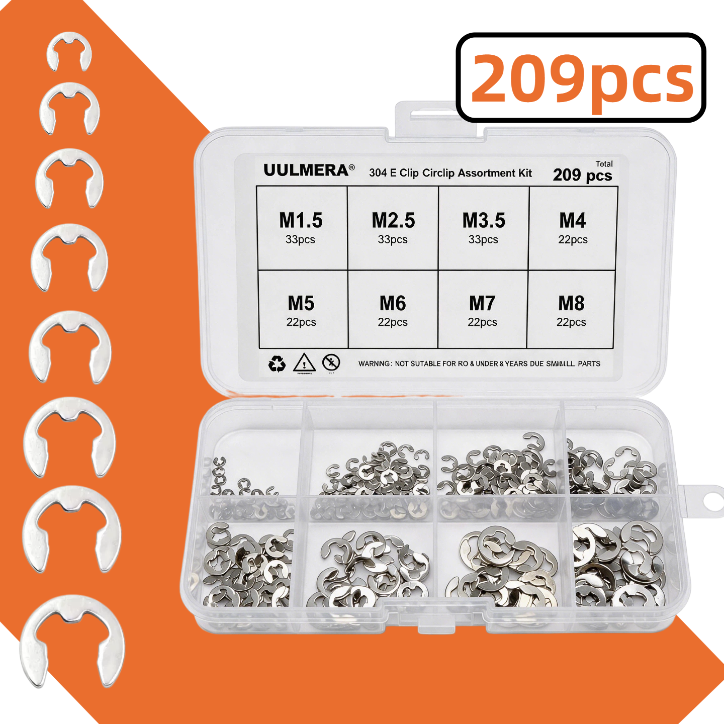 E-Clip Snap Ring Set 269/209/4 - مراجعة Snap Fastener Set وسعره