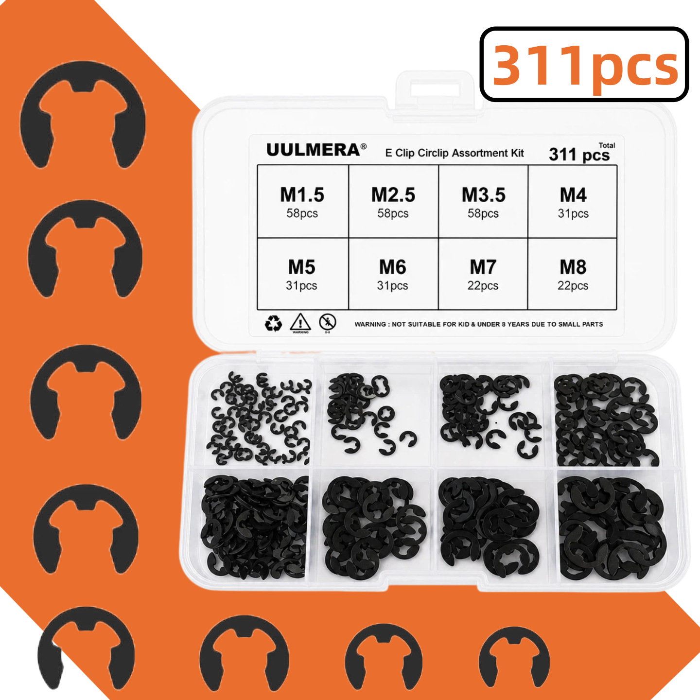 E-Clip Snap Ring Set 269/209/4 - مراجعة Snap Fastener Set وسعره