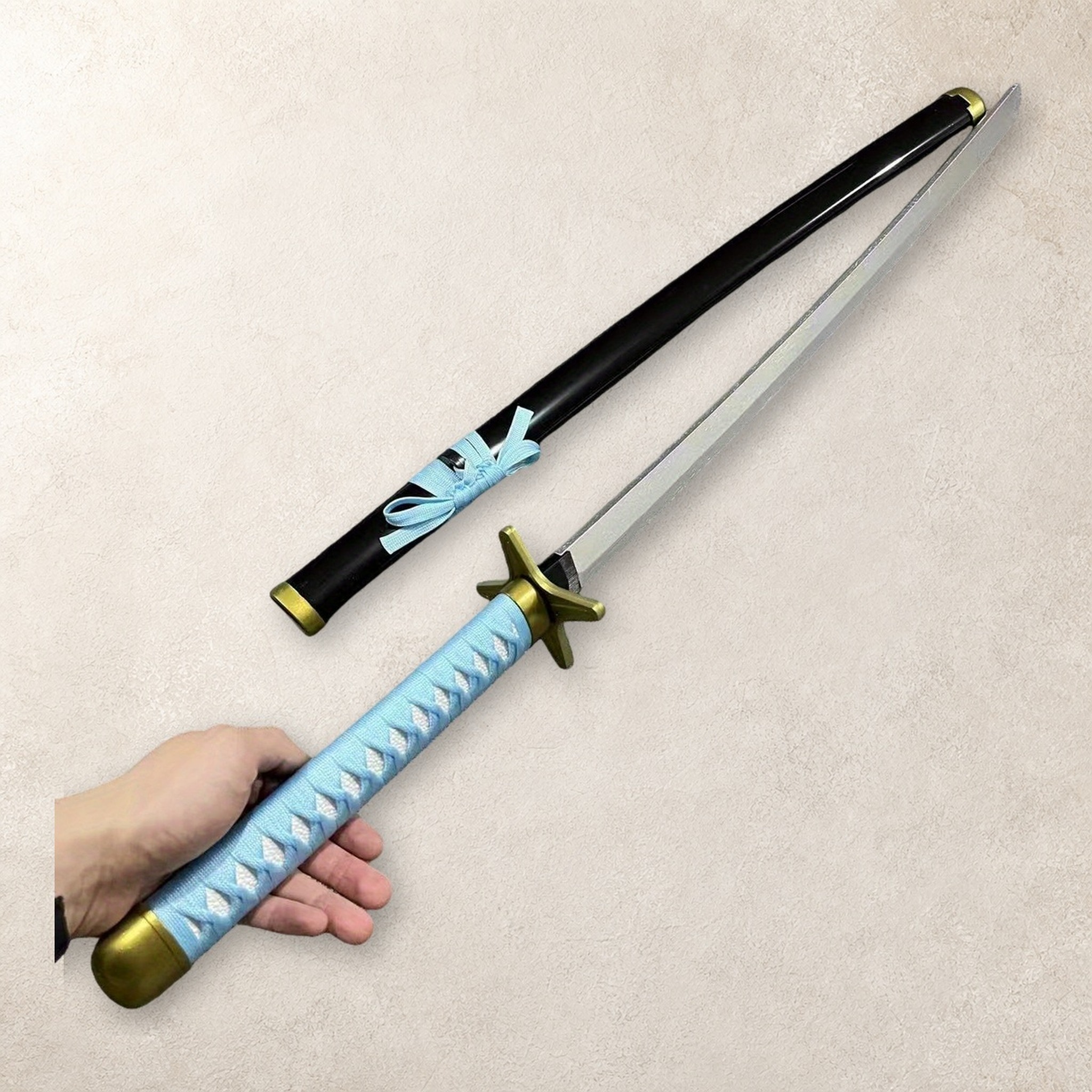 40 Inch Bleach Hyorinmaru Kata - مراجعة Cosplay Prop Display وسعره