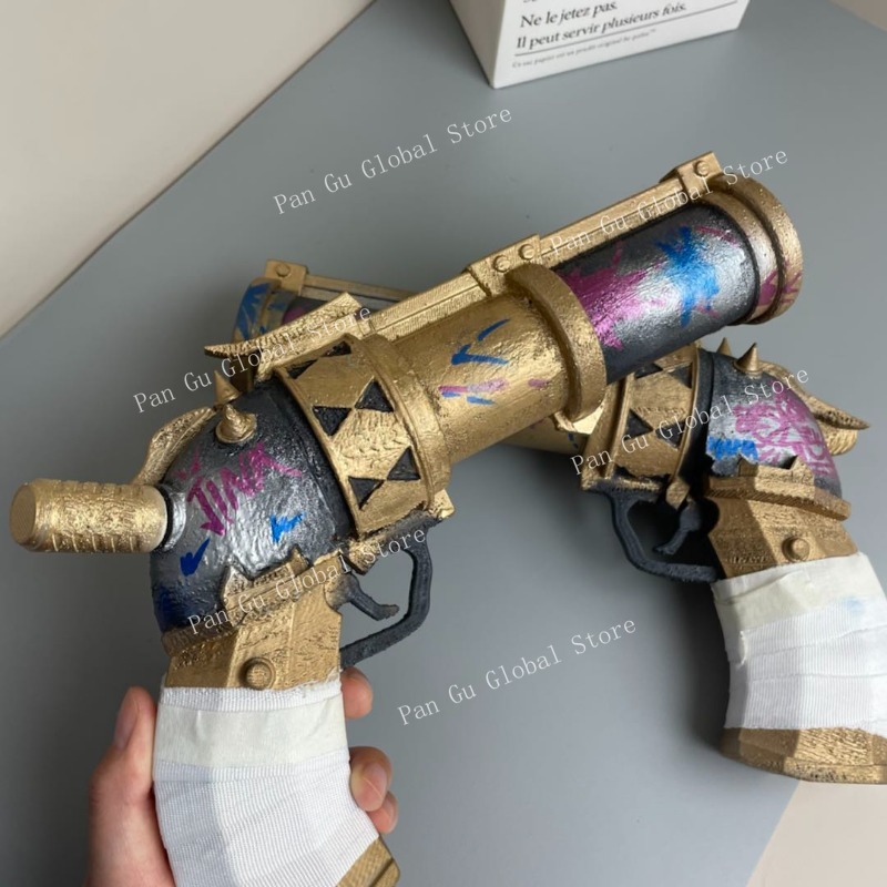 28cm/11.02in Jinx Pistol Custo - مراجعة Cosplay Prop Pistol وسعره