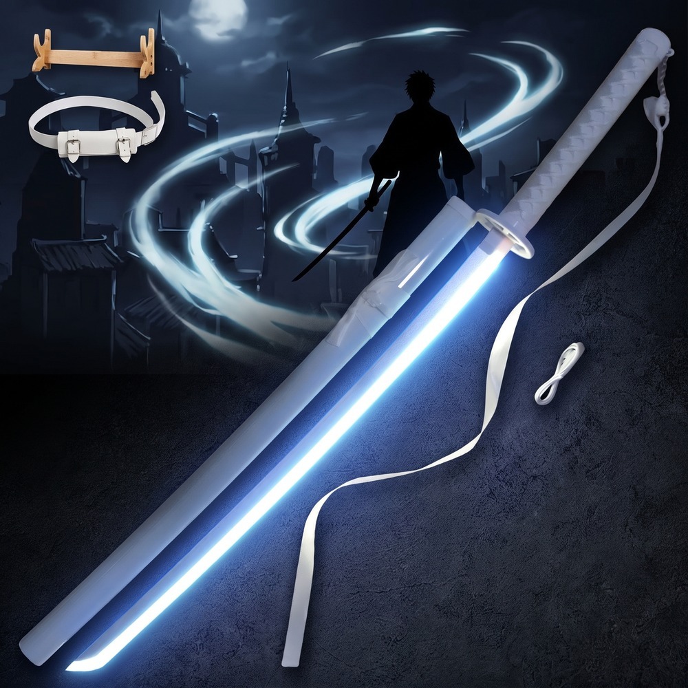 Bleach 40Inch LED Light Katana - مراجعة Cosplay Prop Display وسعره