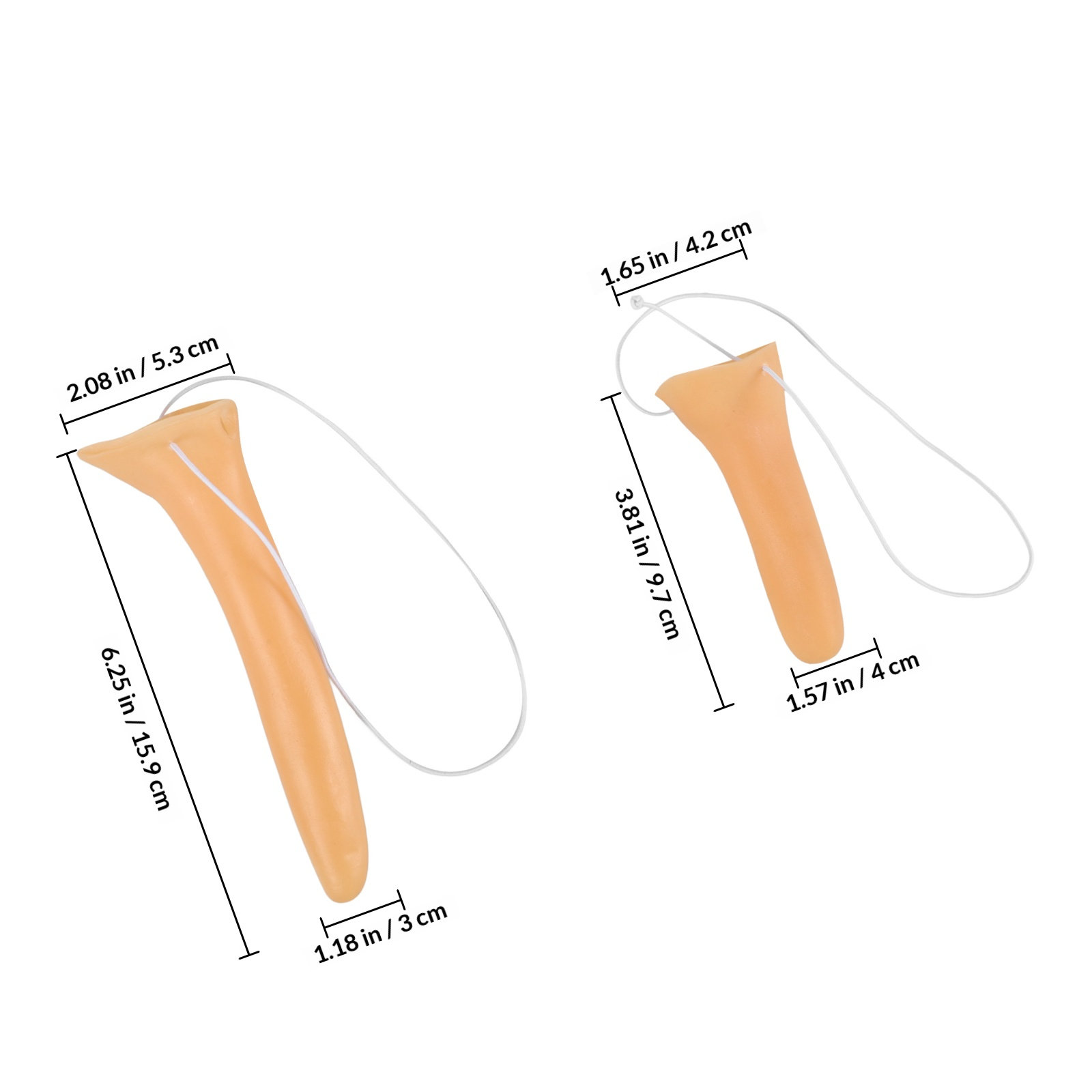 2Pcs Simulation Long Nose Prop - مراجعة Cosplay Material For Prop وسعره