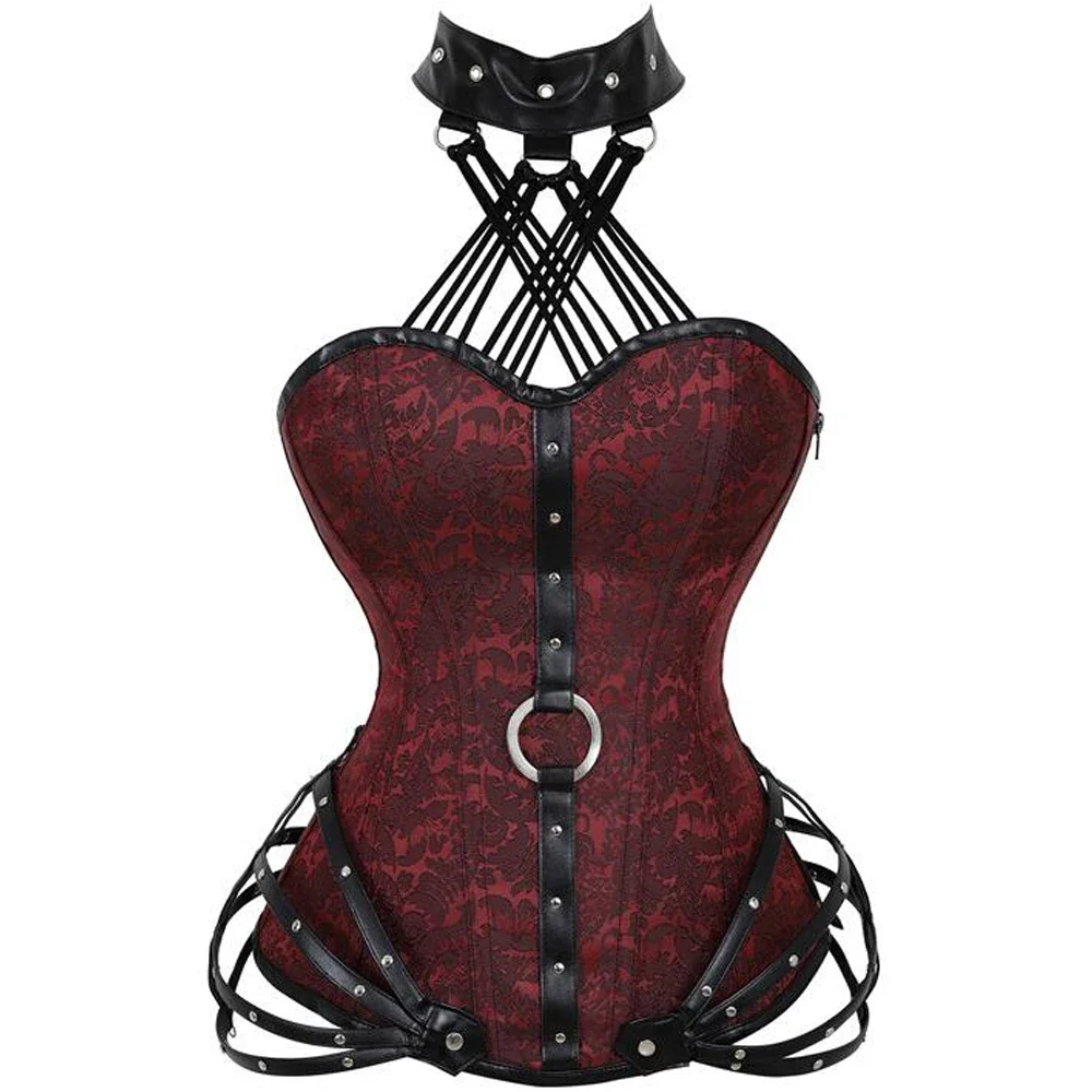 Gothic Steampunk Corset Tops w - مراجعة Boning Corset Steel وسعره
