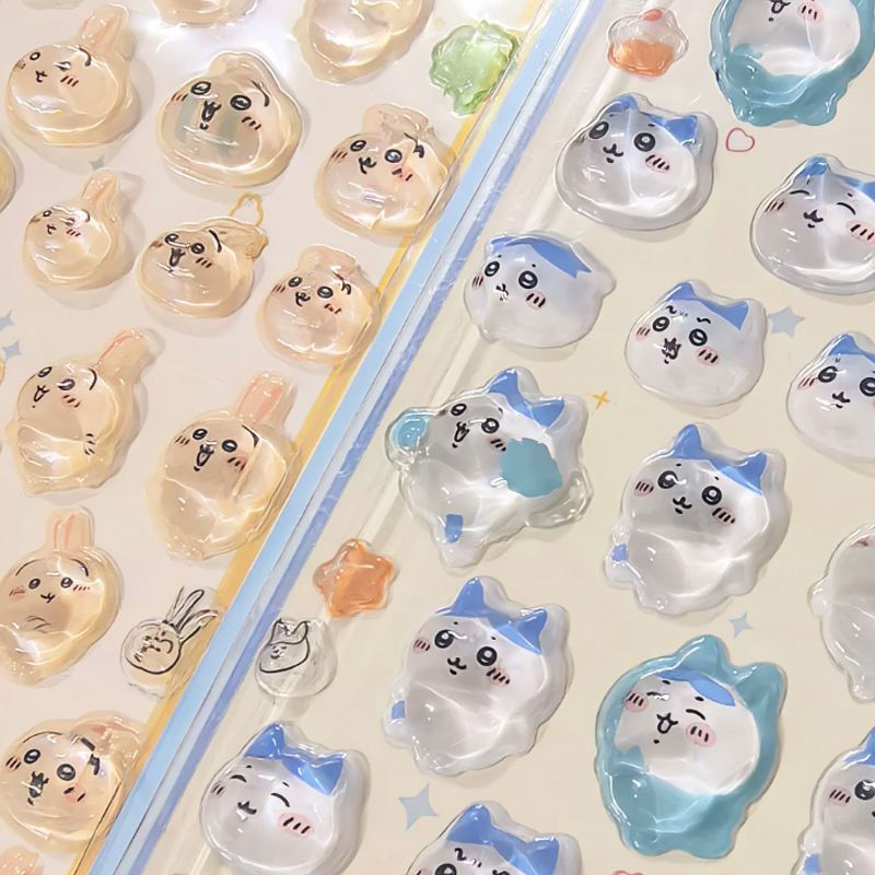 Chiikawa 3D Cute Relief Sticke - مراجعة Cosplay Prop Diy وسعره