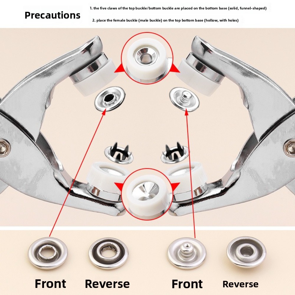 9.5mm Snap Button Pliers Kit w - مراجعة Snap Fastener Set وسعره