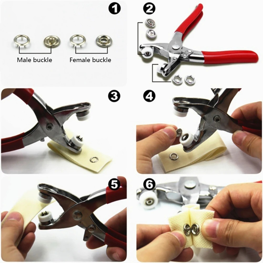 9.5mm Snap Button Pliers Kit w - مراجعة Snap Fastener Set وسعره