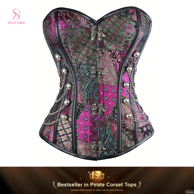 Steampunk Court Gothic Purple  - مراجعة Boning Corset Steel وسعره