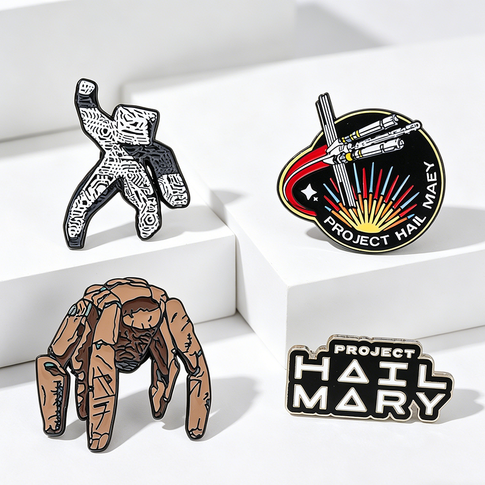 4pc Sci-Fi Enamel Pin Set Proj - مراجعة Cosplay Prop Bag وسعره