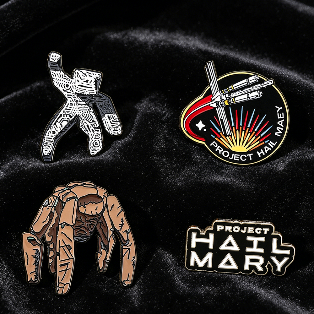 4pc Sci-Fi Enamel Pin Set Proj - مراجعة Cosplay Prop Bag وسعره