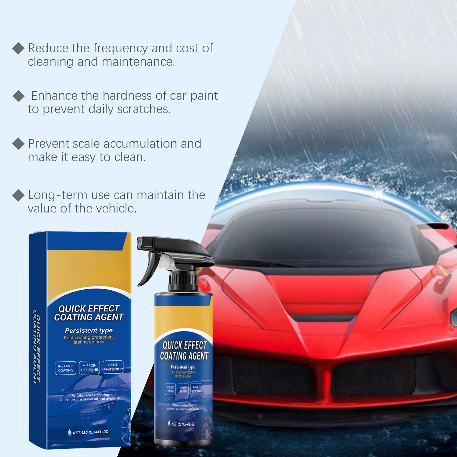 Car Quick Coating Agent Spray  - مراجعة Metallic Spray Paint وسعره