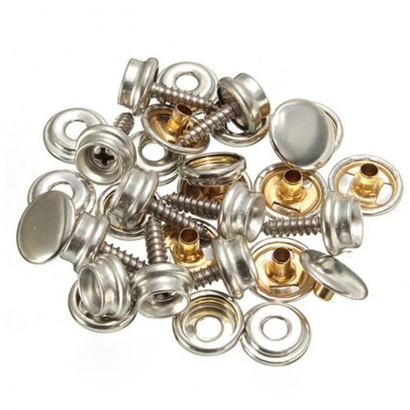 10 Sets Stainless Steel Tappin - مراجعة Snap Fastener Set وسعره