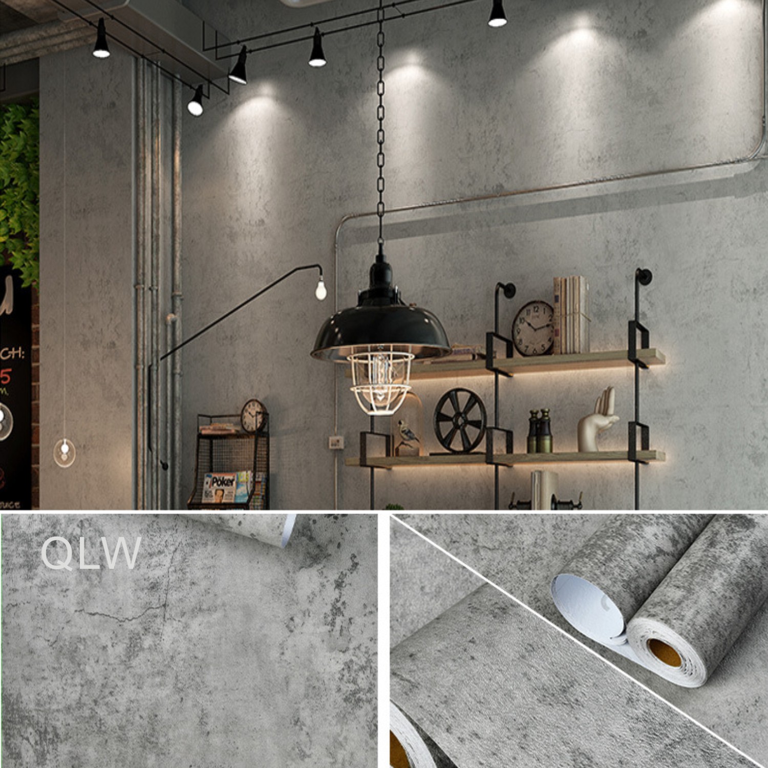 6M Cement Grey PVC Wallpaper S - مراجعة Contact Cement Glue وسعره