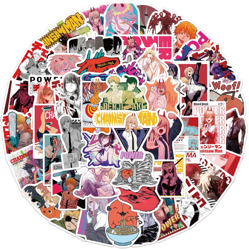 50pcs Anime Chainsaw Man Stick - مراجعة Cosplay Prop Diy وسعره