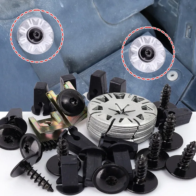 50pcs Car Engine Guard Panel M - مراجعة Snap Fastener Set وسعره
