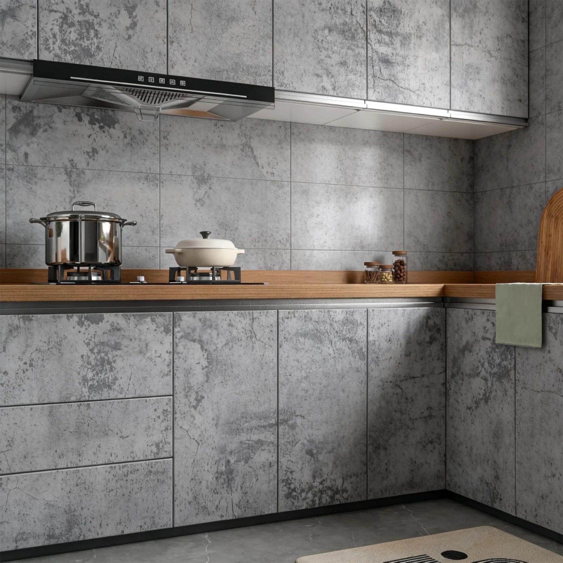 6M Cement Grey Pvc Wallpaper S - مراجعة Contact Cement Glue وسعره
