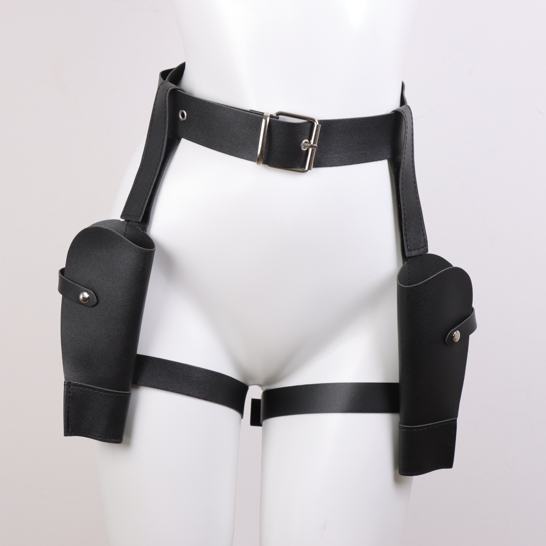 Adult Vintage PU Leather Waist - مراجعة Cosplay Prop Pistol وسعره