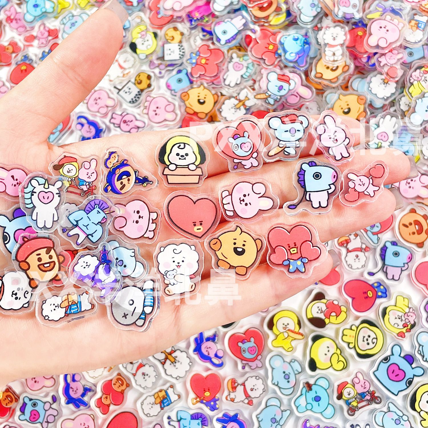 100pcs BT21 BTS single-layer 2 - مراجعة Cosplay Prop Diy وسعره