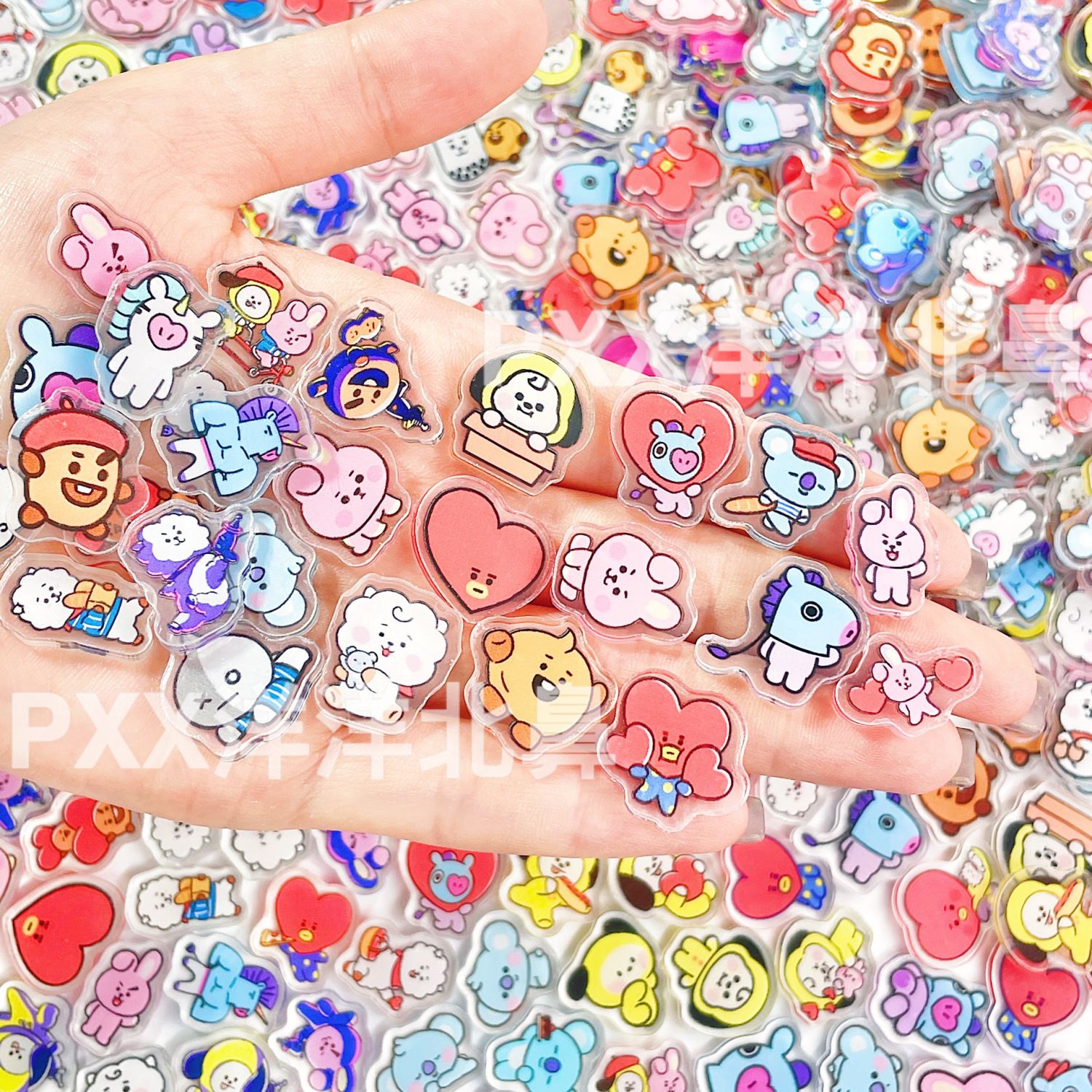100pcs BT21 BTS single-layer 2 - مراجعة Cosplay Prop Diy وسعره