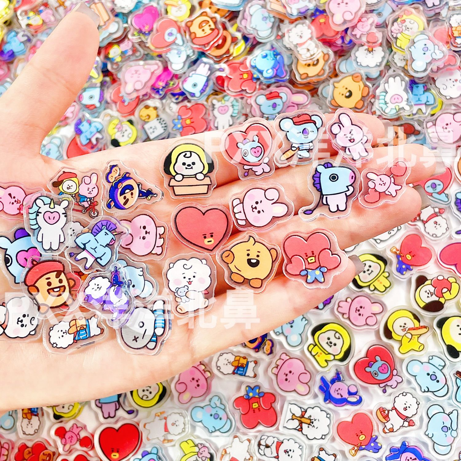 100pcs BT21 BTS single-layer 2 - مراجعة Cosplay Prop Diy وسعره