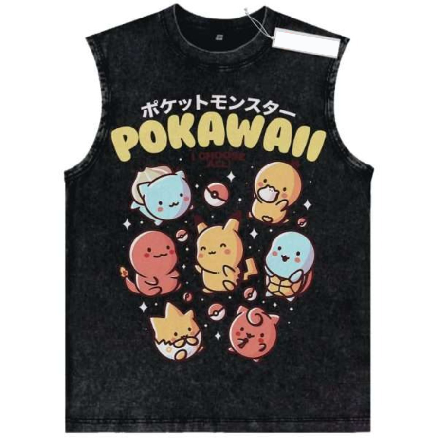 Vintage Washed Pokemon Tank To - مراجعة Pokeball Cosplay Prop وسعره