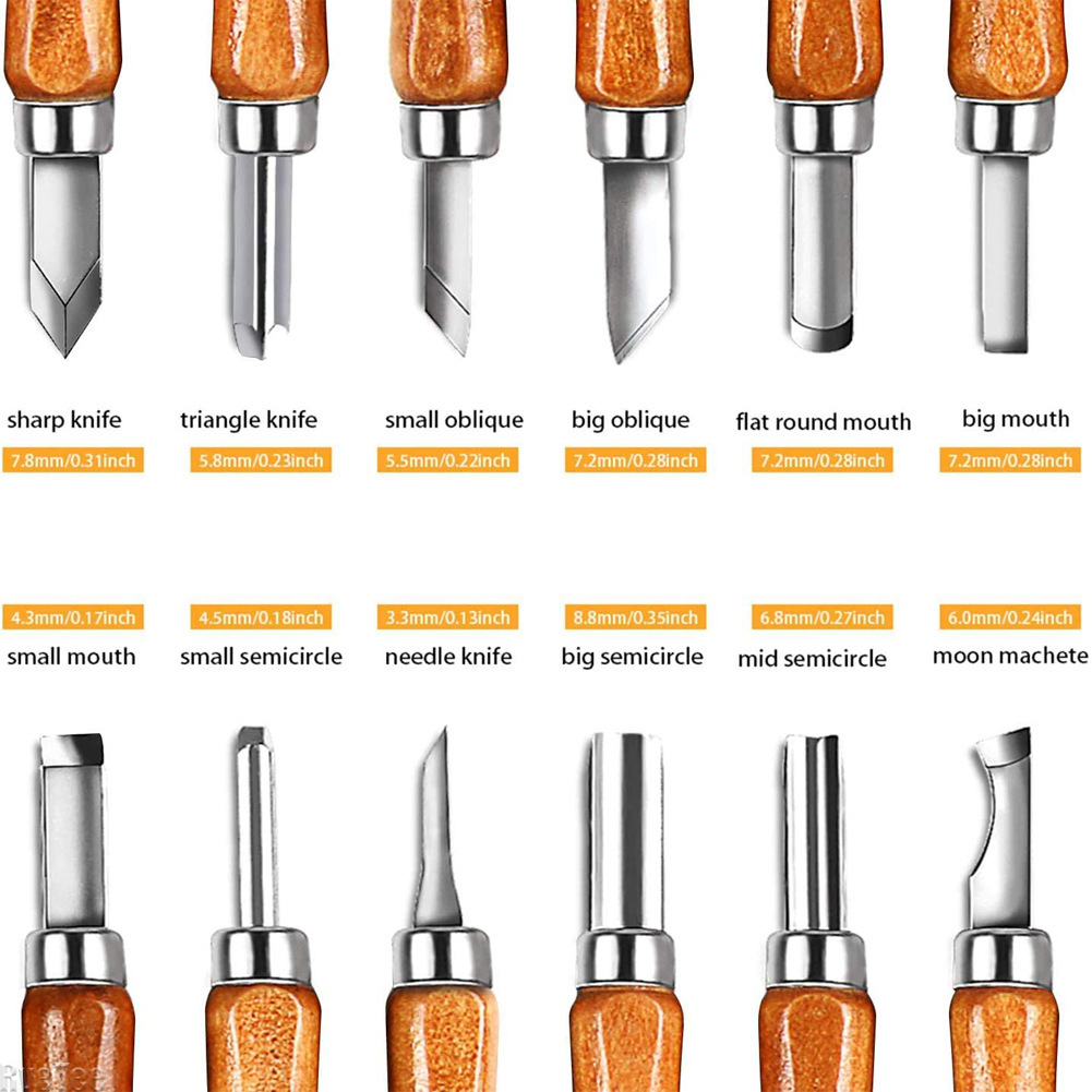 12Pcs SK2 Woodworking Carving  - مراجعة Craft Knife Set وسعره