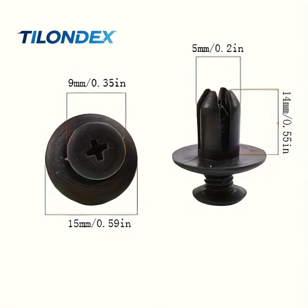 TILONDEX 100pcs Automotive Fas - مراجعة Snap Fastener Set وسعره